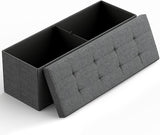 43" Folding Storage Ottoman Bench for Living Room, Bedroom, TV Entertainment - Bedroom Bench with Hidden Storage