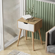 Set of 2 Modern Wood Nightstand, Bedside Table