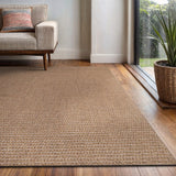 Easy Jute Rug 9x12, Indoor Outdoor Natural Color Farmhouse Area Rugs for Living Room