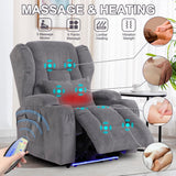 Power Recliner Chair, Home Theater Seating with LED Ambient Light