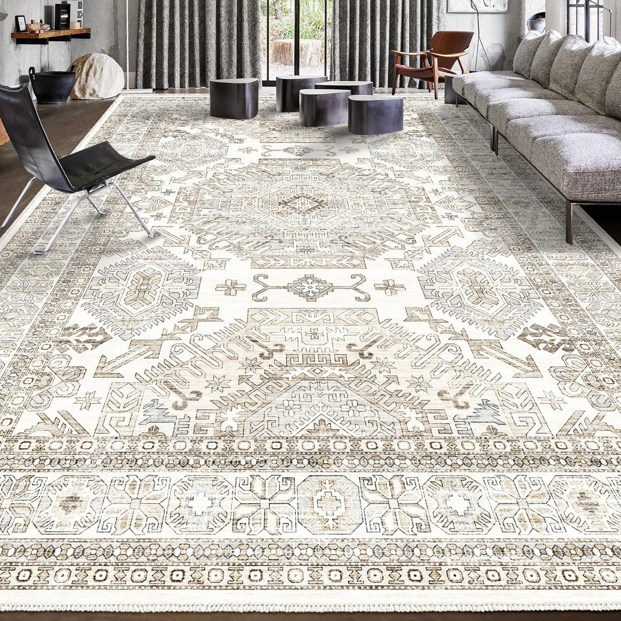 Area Rugs 8x10 for Living Room,Washable Boho 8x10 Area Rugs for Bedroom