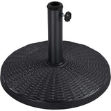 22 lbs Heavy Duty Outdoor Umbrella Base 18" Round Patio Umbrella Stand Market Umbrella