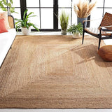3x5 Handwoven Jute Braided Area Rug - Natural Rustic Reversible Rectangular Rug