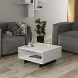 Hola 24 Inch Small Coffee Table with Storage Stylish | Modern Tables de Chevet