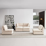 Modular Down Feather Filled Cloud Deep Seat Sectional Sofa Couch W/Reversible Chaises