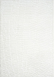 Abani Cream Area Rug for Living Room, Bedroom - Pebble Pattern - 8 x 10 - Durable & Easy to Clean