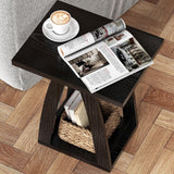 End Table, Side Table, Nightstand, Sofa Side Table with Shelf, Modern End Table