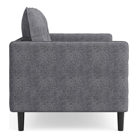 Wraith Modern Biscuit Tufted Fabric Upholstered Chair with Loose Pillow Back