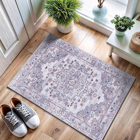 Printed Area Rugs with Ultra Thin Super Strong for Living Room Bedroom,