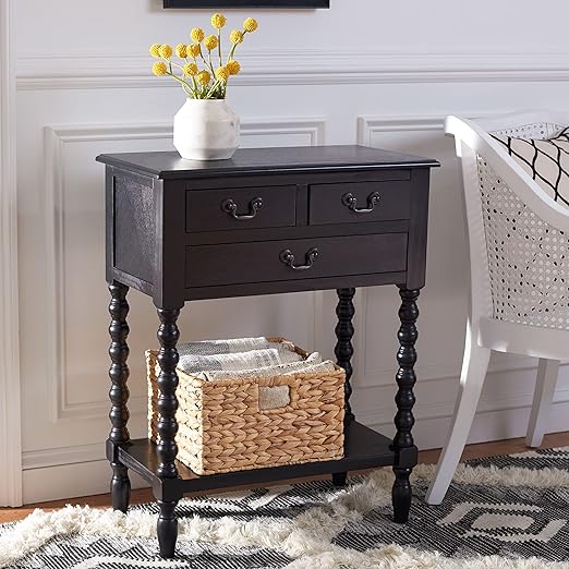 Home Collection Athena Brown 3-Drawer Console Table, 0