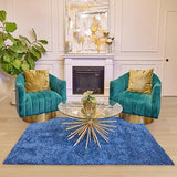 Modern Solid Ivory White Area Rug 5' x 8' - Indoor Outdoor Bohemian Accent