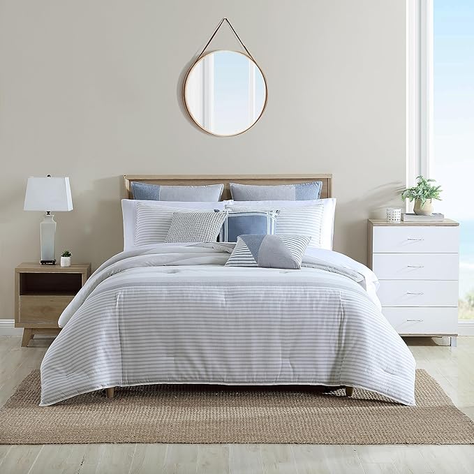 King Size Comforter Set, Cotton Reversible Bedding