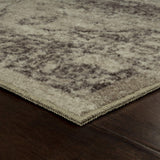 Maples Rugs Distressed Lexington Kitchen Rugs Non Skid Accent Area Floor Mat [Made in USA], 2'6 x 3'10, Brown/Neutral