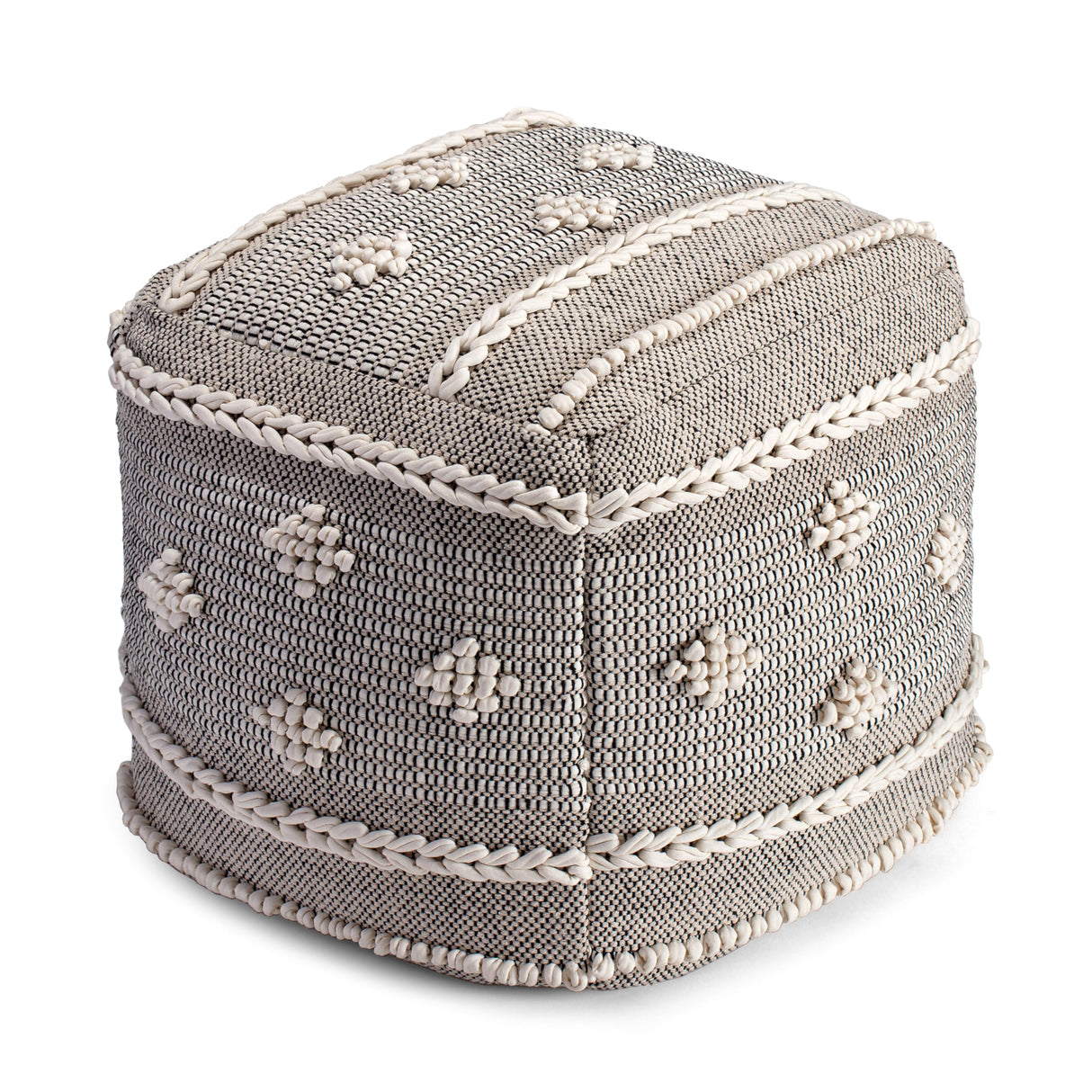 Handmade & Handcrafted Comfortable Home Décor Pouf Ottoman Footrest for Living Room