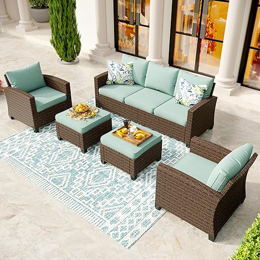 Patio Conversation Set Outdoor Furniture Wicker Rattan Sets