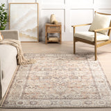 Mylah Cotton Traditional Area Rug - 8x10 Area Rug Traditional Beige/Light Orange Rugs