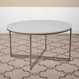 Hampstead Collection Coffee Table - Modern White Finish Coffee Table