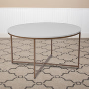 Hampstead Collection Coffee Table - Modern White Finish Coffee Table