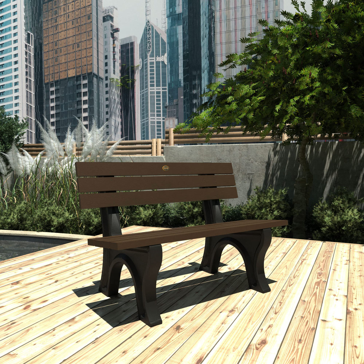 Aurora Traditional 4 ft. Park Bench