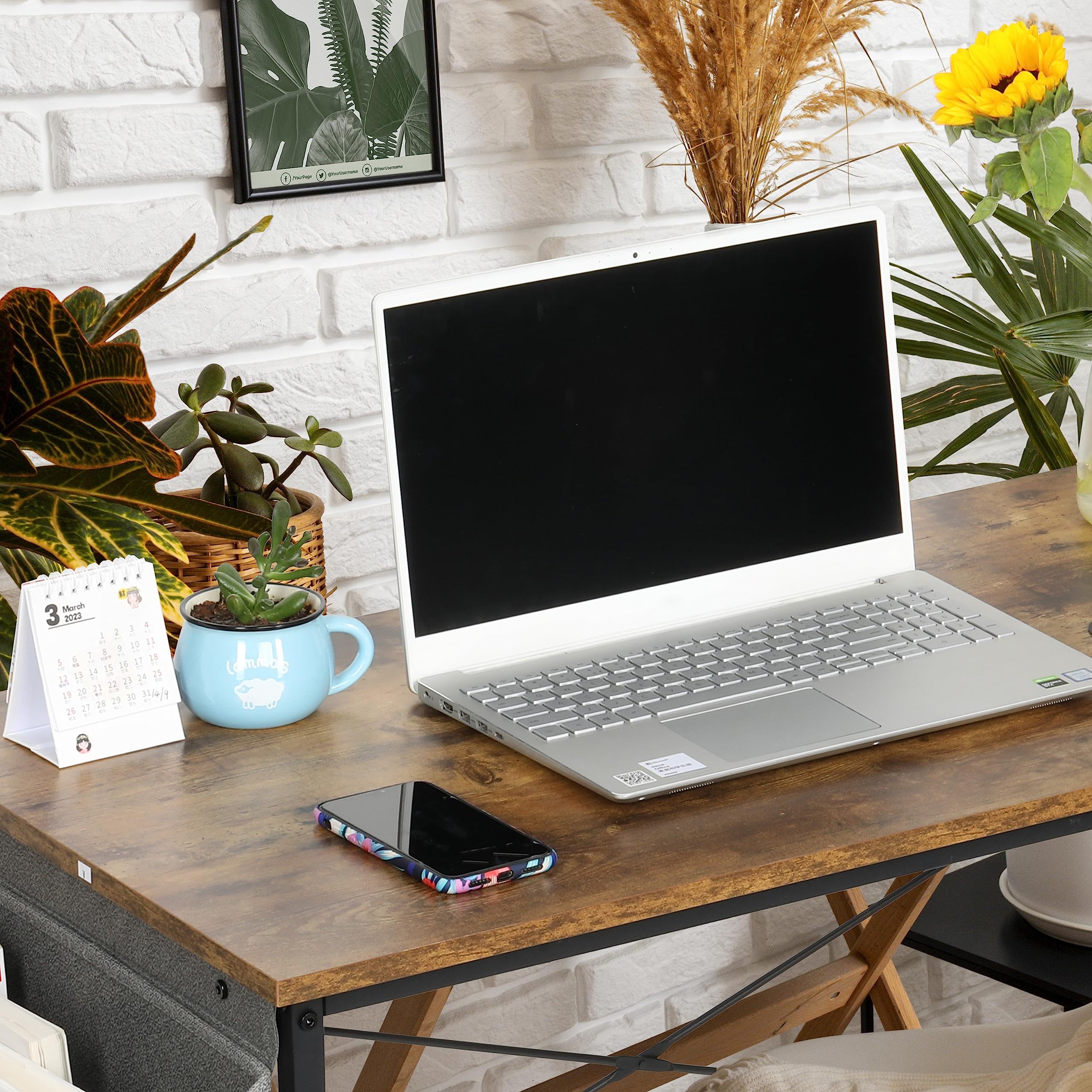 Computer Desk, Modern Simple Style Desk for Home Office, Study Student Writing Desk
