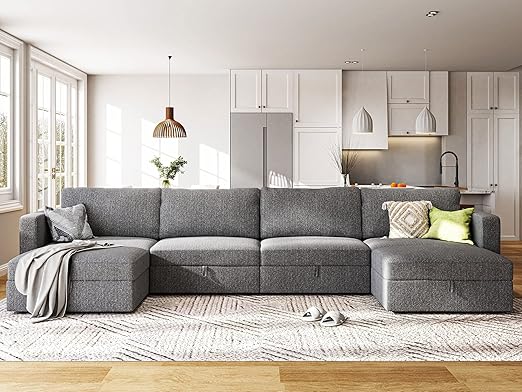 Reversible Modular Sectional Couch U Shaped Modular Sofa