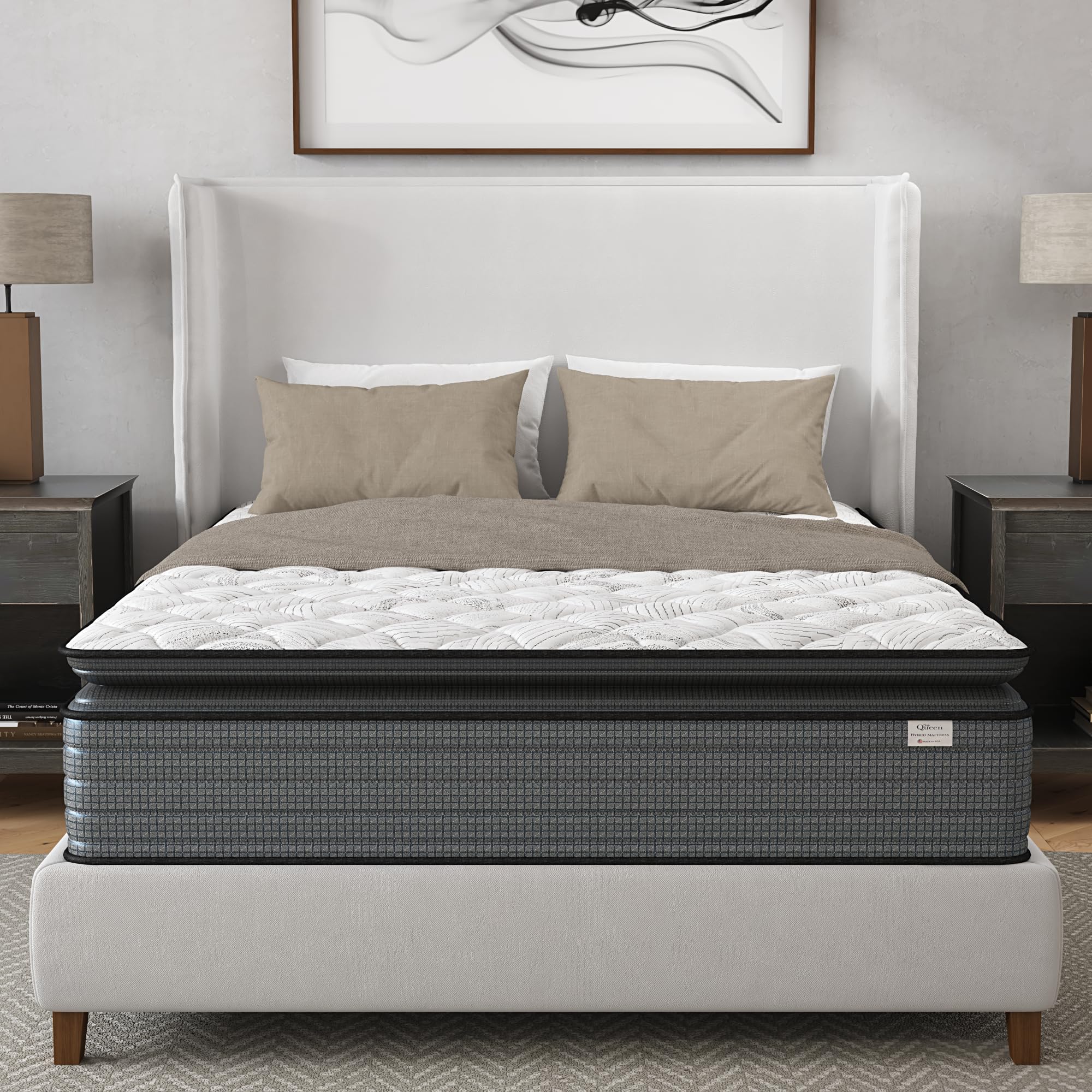 Isabella Hybrid Pillow Top King Mattress, Medium Firm Support