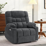 PowerLiftMax Dual Motor Wide Recliner Chair – Heat, Vibration, USB-C & Cup Holders