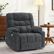 PowerLiftMax Dual Motor Wide Recliner Chair – Heat, Vibration, USB-C & Cup Holders