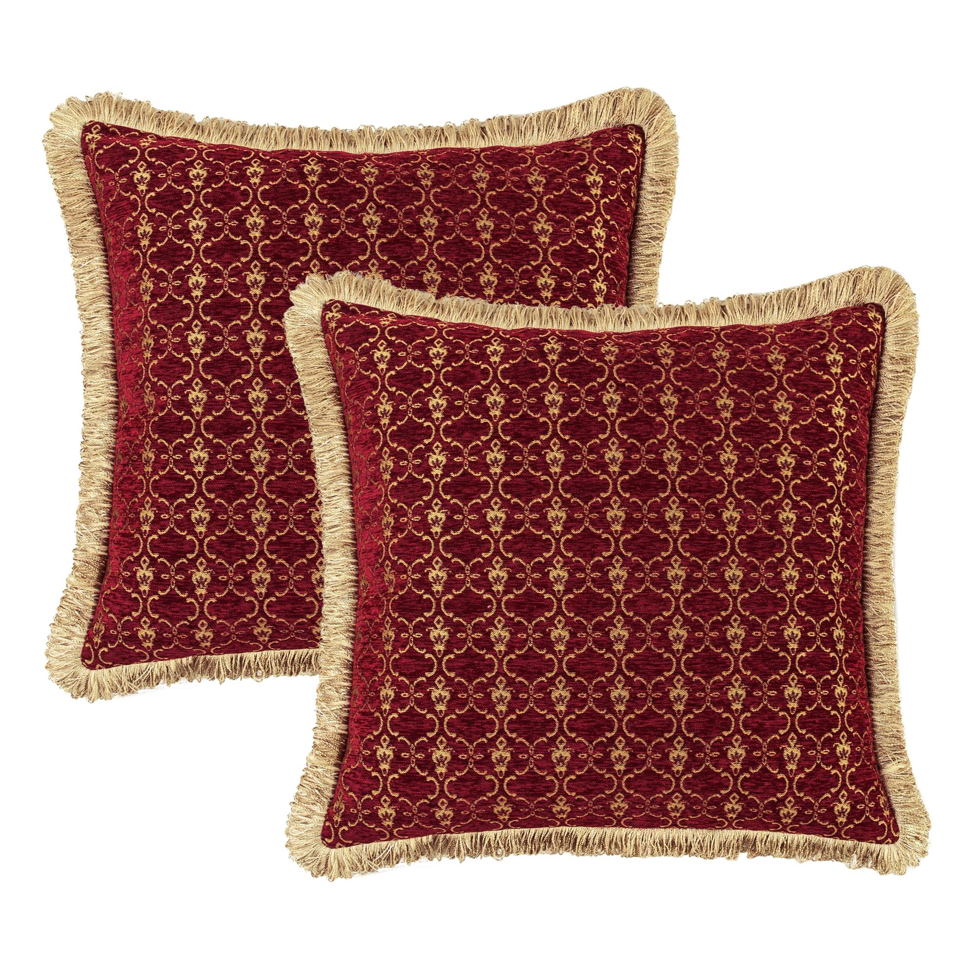 9-Piece Chenille Jacquard Comforter Set - Luxury Floral Bedding Queen