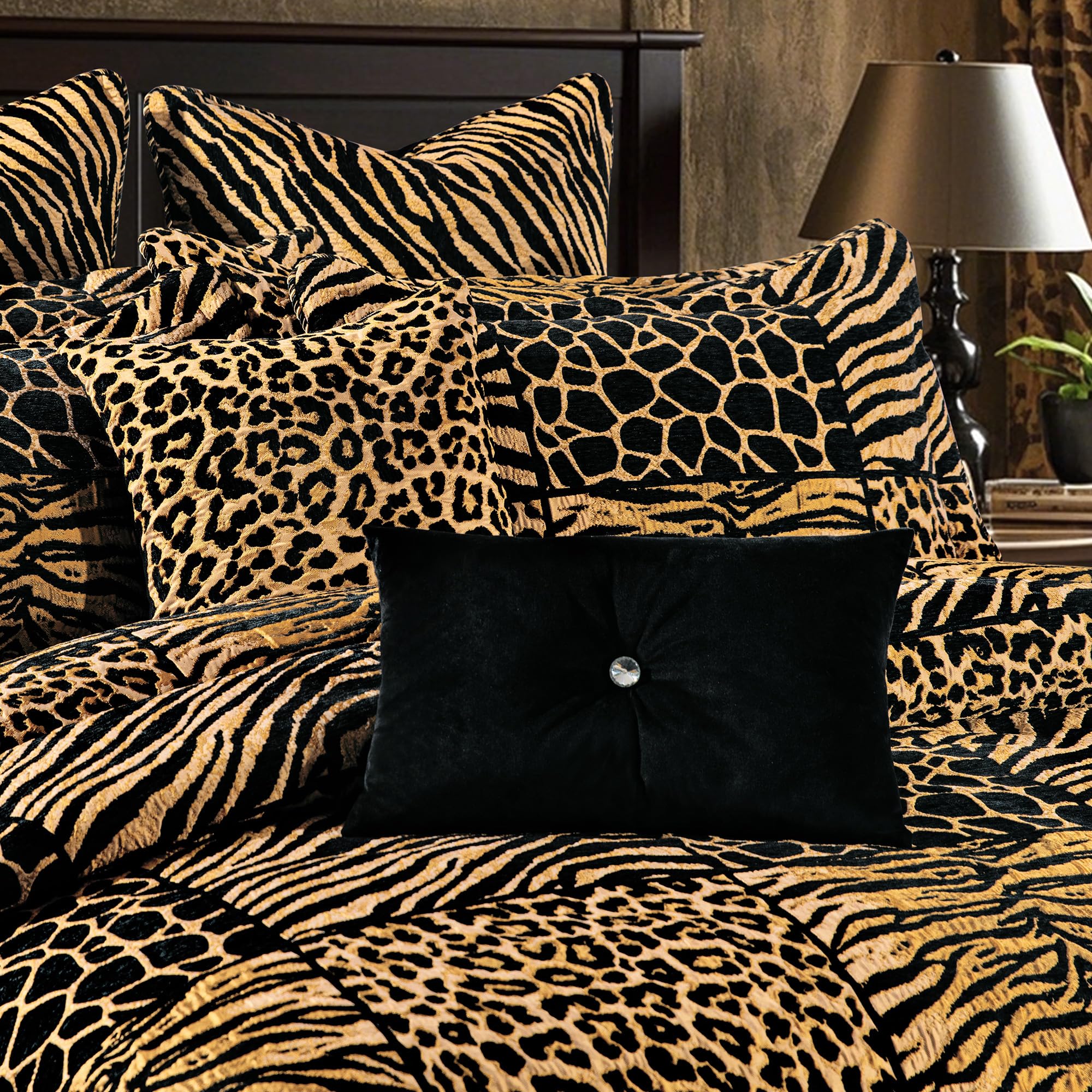 Safari Animal Print King Comforter Set - 8 Piece