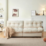 80" Chenille Cloud Deep Seat Couch Loveseat for Living Room, Modern Sofa Couch