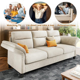 92 Inch Sofa, Comfy Lounge Couch with Adjustable armrests, Extra Deep Seats 3