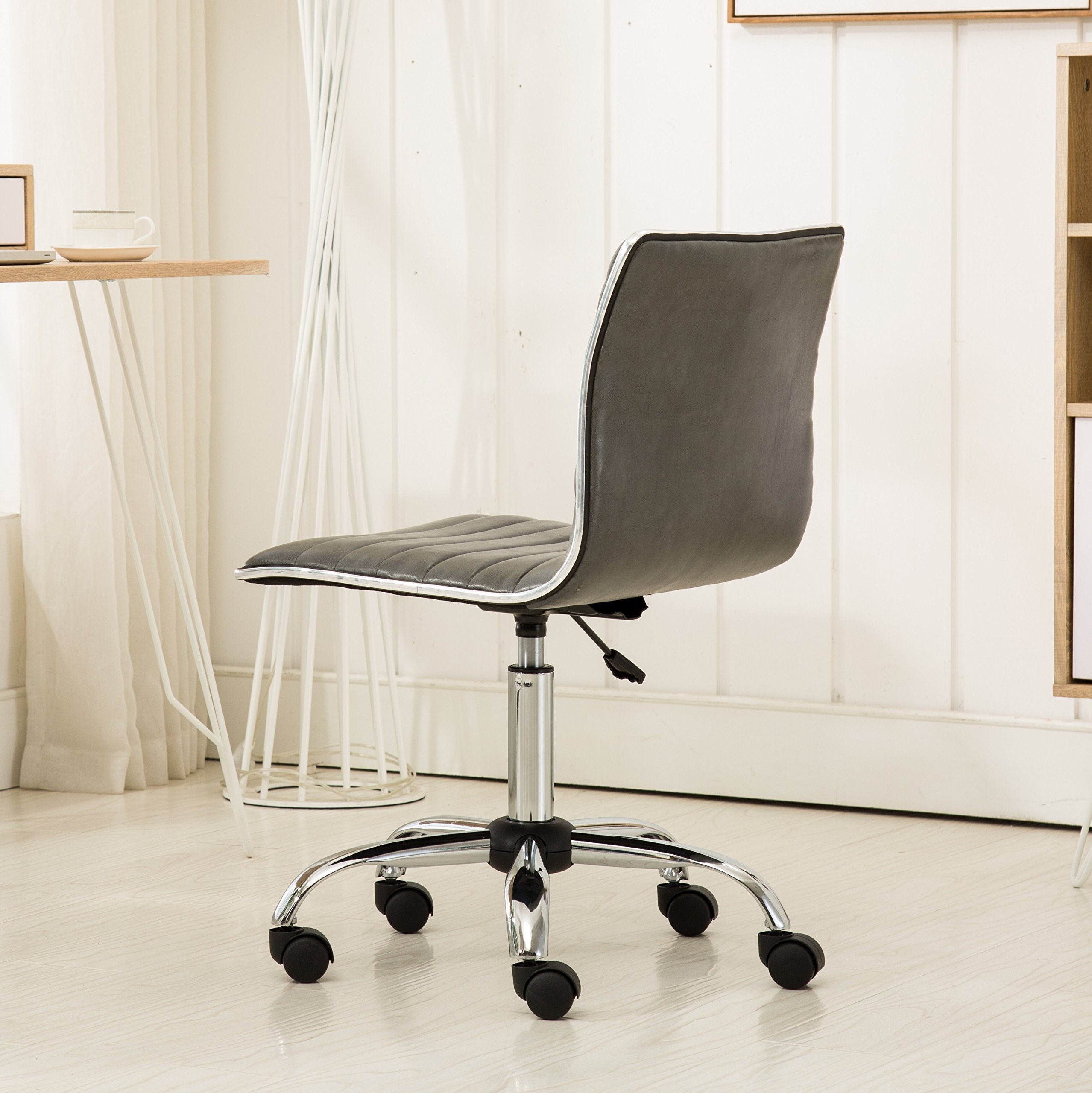 Fremo Chromel Adjustable Air Lift Office Chair in Grey