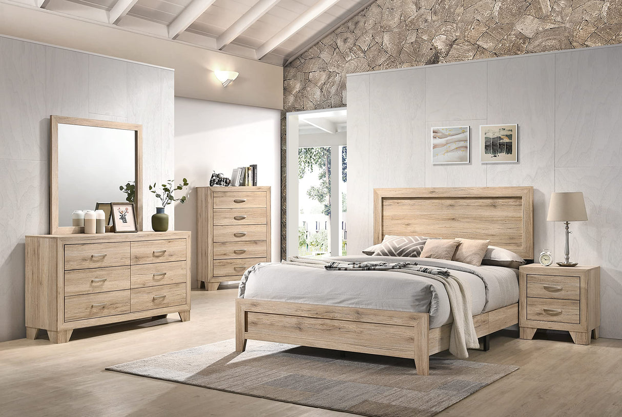 Miquell Queen Bed, Natural 28040Q