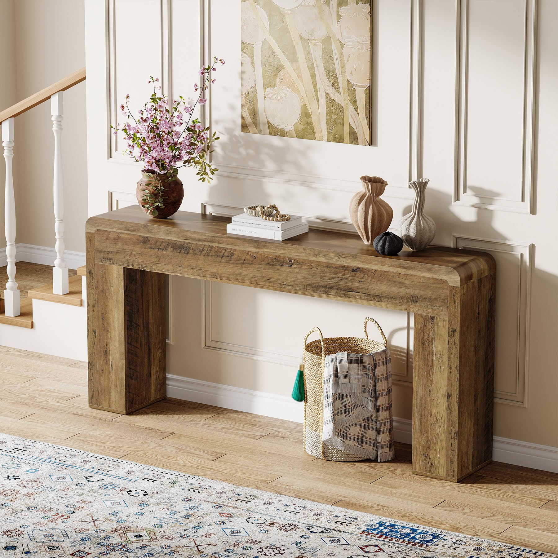 70.9-Inch Extra Long Rustic Console Table