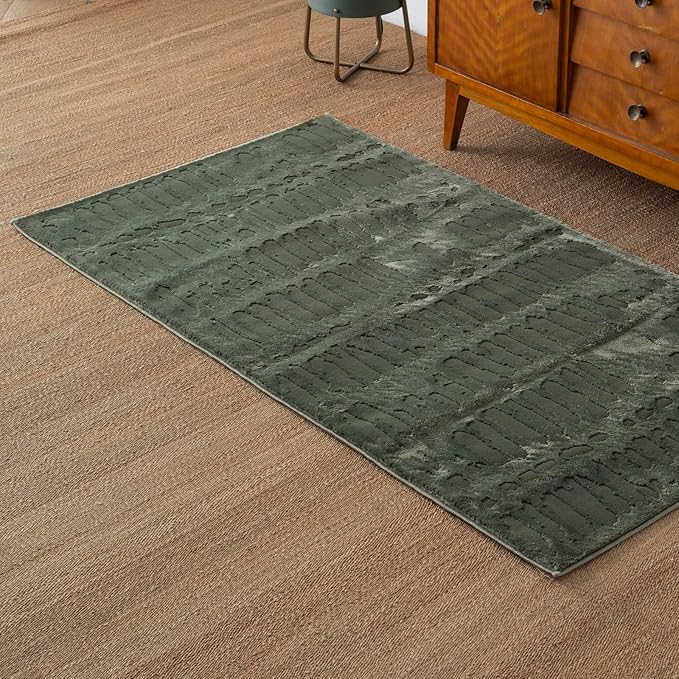 Shell 9'2"x12'2" Washable Area Rug for Living Room Bedroom - 100% Recycled Oeko-TEX Certified