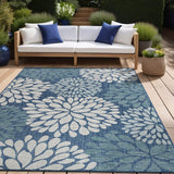 Outdoor Rug 5x7 Modern Exotic Tropical Leaf Area Rugs for Indoor and Outdoor Patio