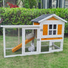 Rabbit Hutch Indoor and Outdoor 56.8" Guinea Pig Cage Chicken Coop Bunny Cage