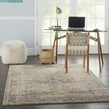 Concerto Persian Beige/Grey 3'9" x 5'9" Area -Rug, Easy -Cleaning, Non Shedding