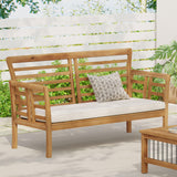 Caydon Patio Acacia Wood Loveseat