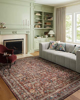 Rifle Paper Co. x Loloi Courtyard Collection COU-04 Navy 5'-0" x 7'-6" Area