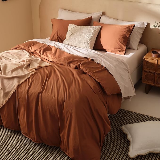 Stitch Cashmere Pima Cotton Duvet Cover Set, Mongolian Cashmere