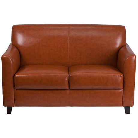 Hercules Diplomat Series LeatherSoft Upholstered Loveseat, Modern Small Sofa