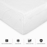 12-Inch King Size Mattress, iCOOL Tech and Cooling Gel Infused Medium Plush Memory Foam Mattress,