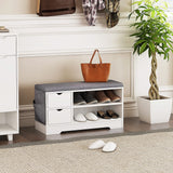 Shoe Bench with Cushion, Entryway Bench with Storage, Shoe Bench with Storage, Shoe