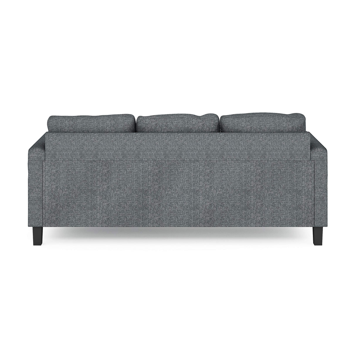 Bayonne Modern Upholstered 3-Seater Sofa Couch for Living Room, Gunmetal