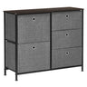 Storage Chest Dresser 5 Fabric Drawers Closet Apartment Dorm Nursery