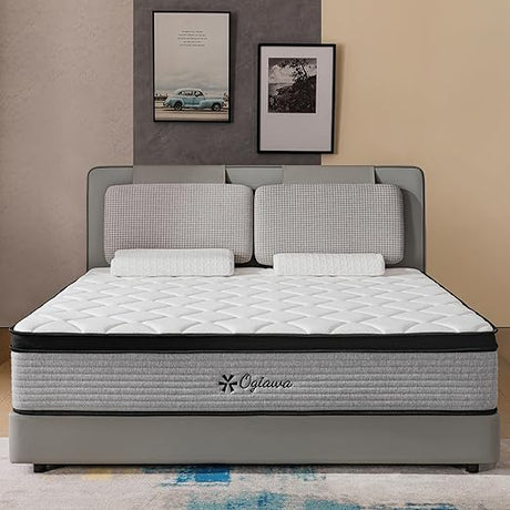 Queen Size Mattresses Memory Foam 10 inch Grey Queen Mattress in a Box Individual