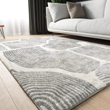 ODIKA Zen Garden Area Rug - Ultra Soft Area Rug 5x7, Non Slip, Stain Resistant Living Room Rug, Washable Area Rugs for Living Room, Rugs for Bedroom (Gray, 5x7)