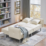 Modern Sofa Bed Convertible Futon with Split-Back Sleeper Bed Recliner